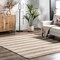 Nuloom Alisia Flatweave Striped Jute Area Rug 2ft 6in x 8ft TADR03A-2608 - alternate 1